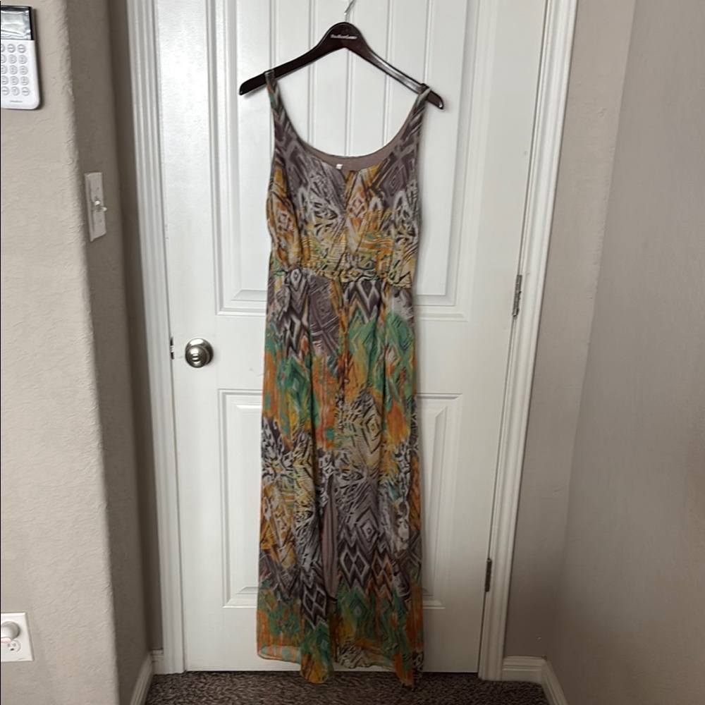 Willow & Clay Yellow Orange Sleeveless Sundress